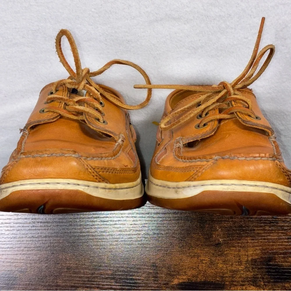 Sebago Becket Mens Boat Shoes Casual Tan Size 9M Leather Loafers Preppy Sailing
